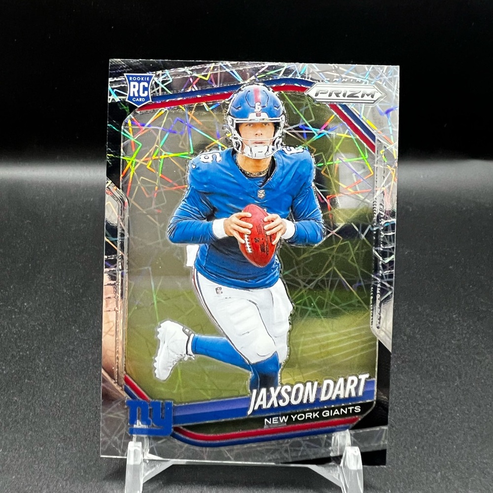 2025 Panini Prizm Jaxon Dart Lazer Prizm RC #332 NY Giants SP